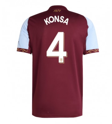 Aston Villa Ezri Konsa #4 Primera Equipación 2025-26 Manga Corta